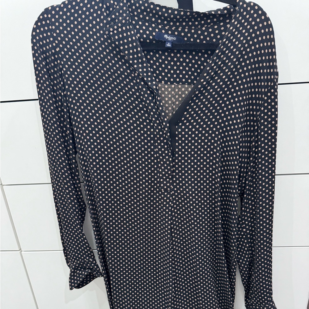 Madewell High Low Shirt Dress